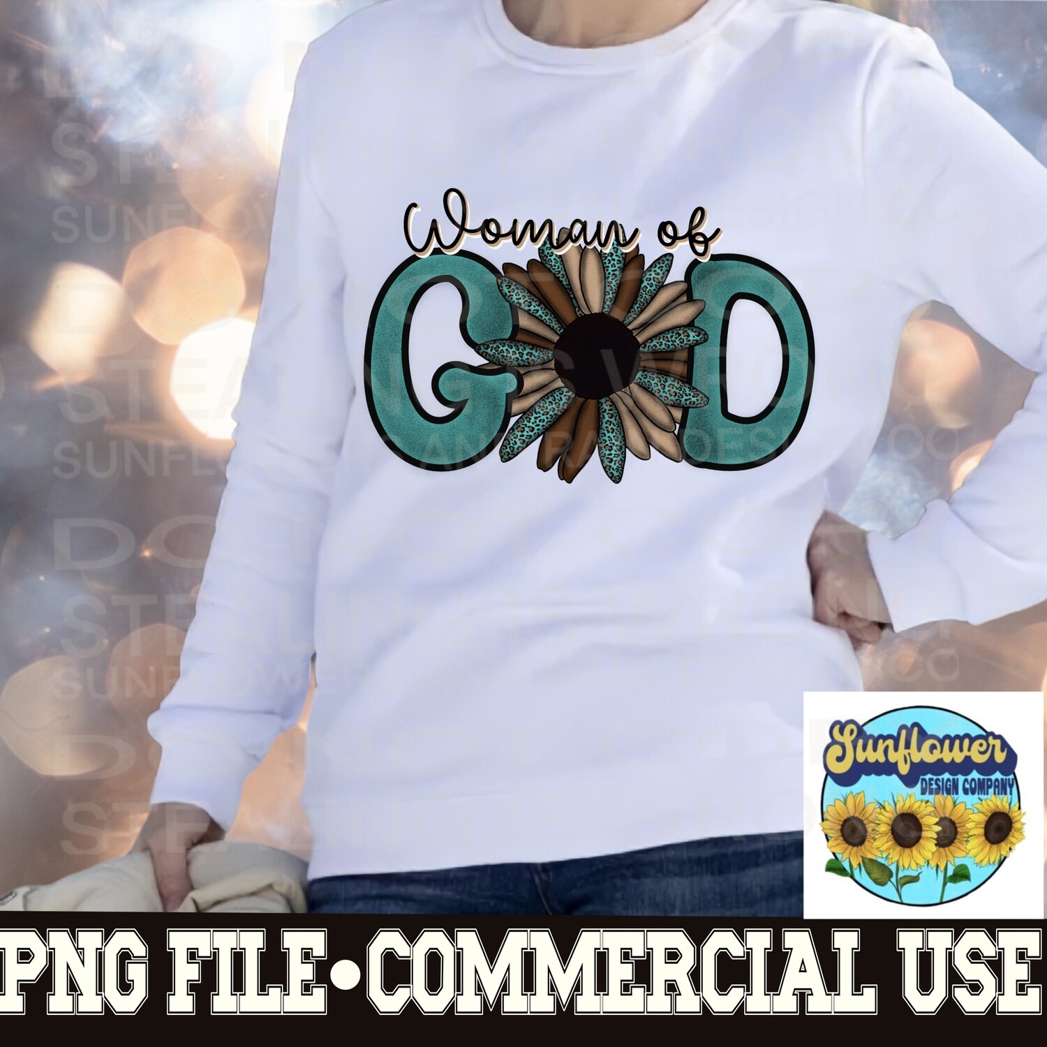 Woman of God png file for sublimation T-shirts. Digital download. Instant download. Sublimation design