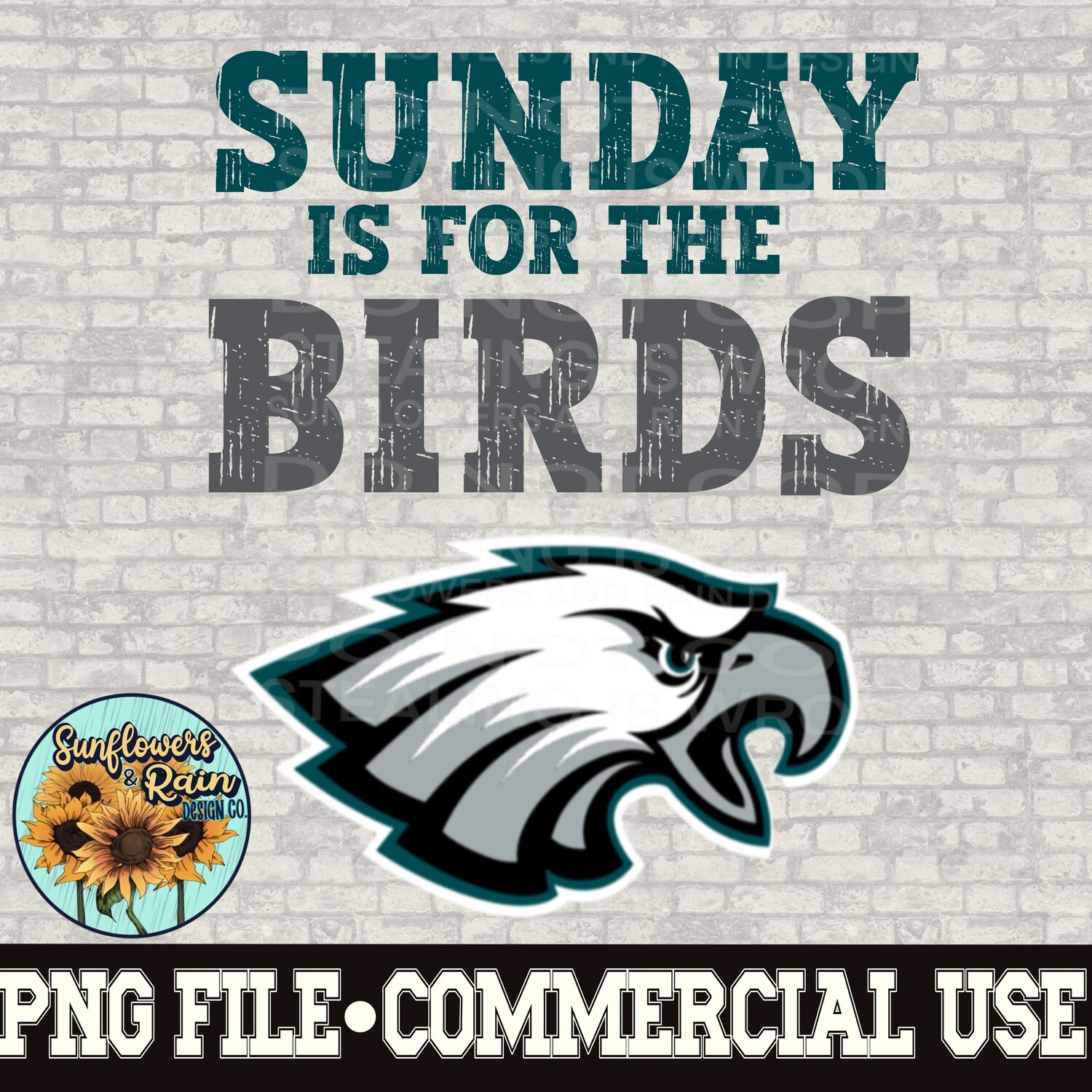Sunday is for the birds. Eagles PNG digital download, Sublimation design.