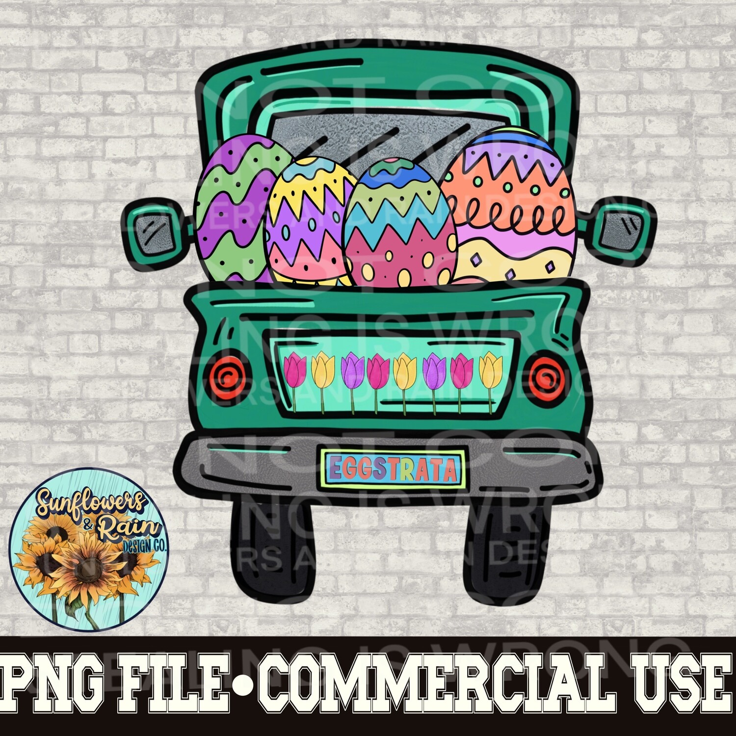 Easter truck with bunny and eggs png file  PNG digital download, Sublimation design.