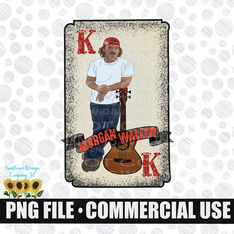 Morgan W playing card . png file  PNG digital download, Sublimation design.