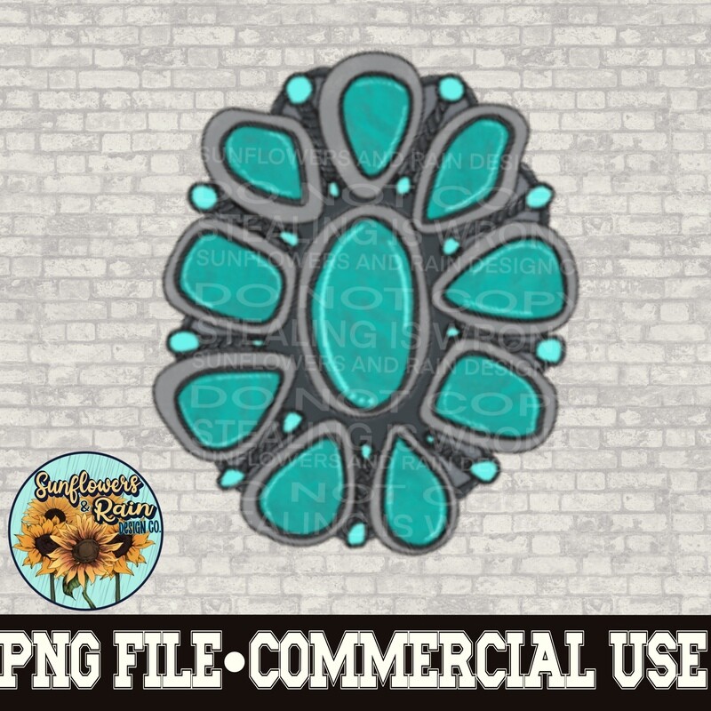 Turquoise  clipart Individual png files.
