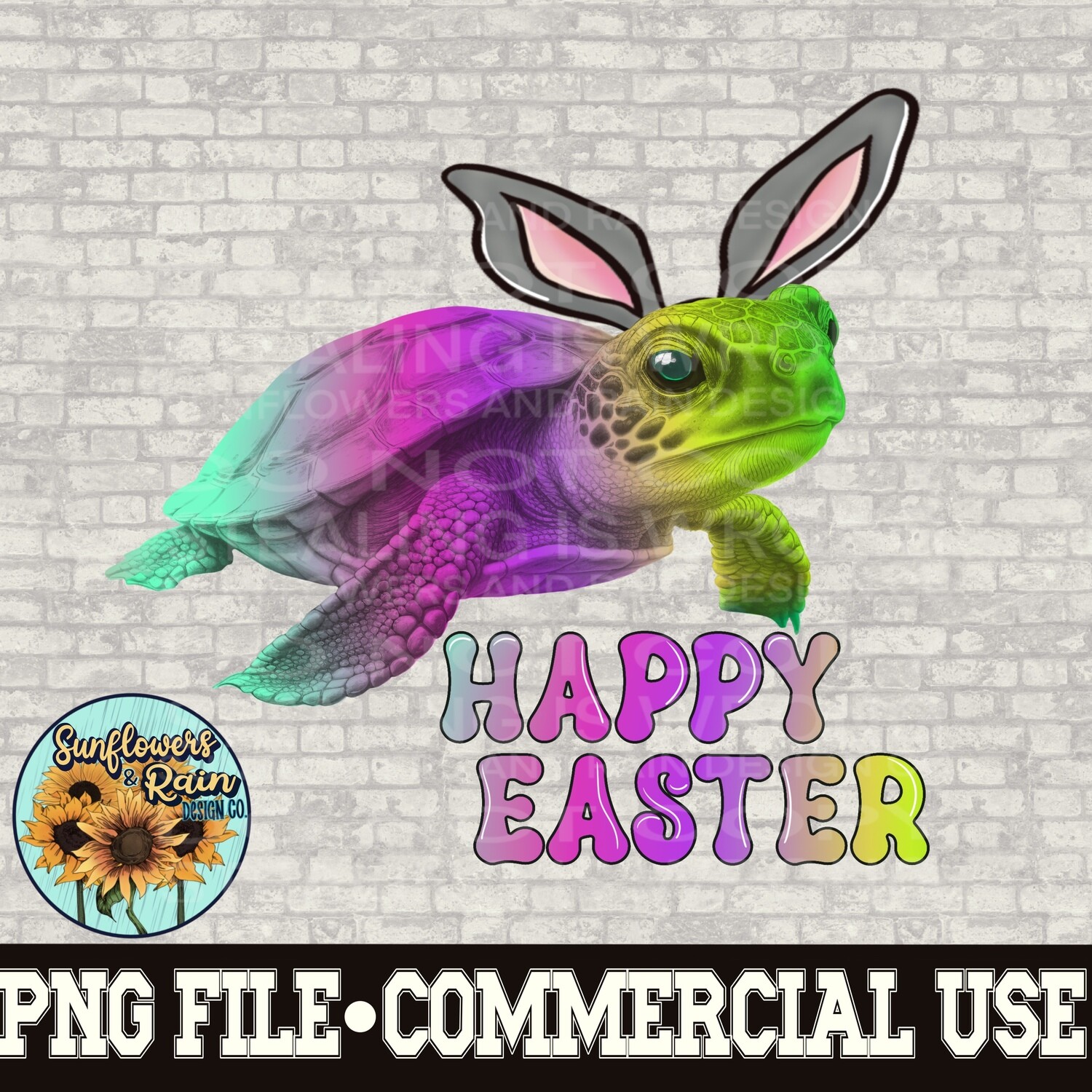 Happy Easter turtle png file  included  digital download, Sublimation design.