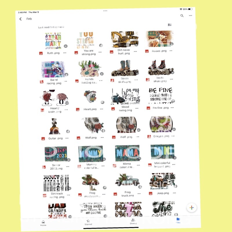2023 February Google drive. 30 design minimum. Adding until the end of march