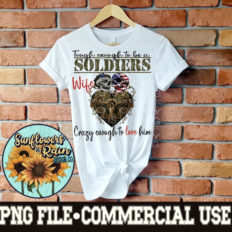 Wife of a soldier  digital download, Sublimation design.