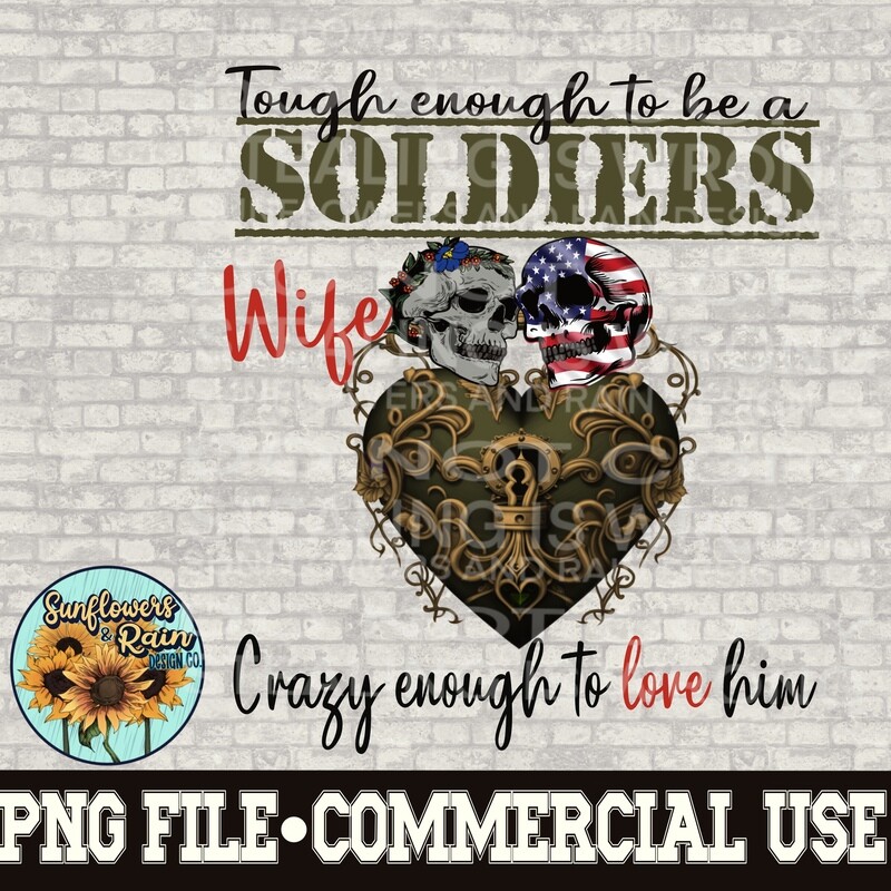 Wife of a soldier  digital download, Sublimation design.
