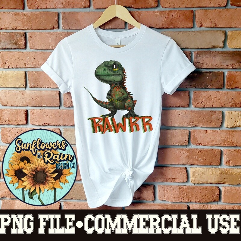 RAWRR dinosaur png file  included  digital download, Sublimation design.