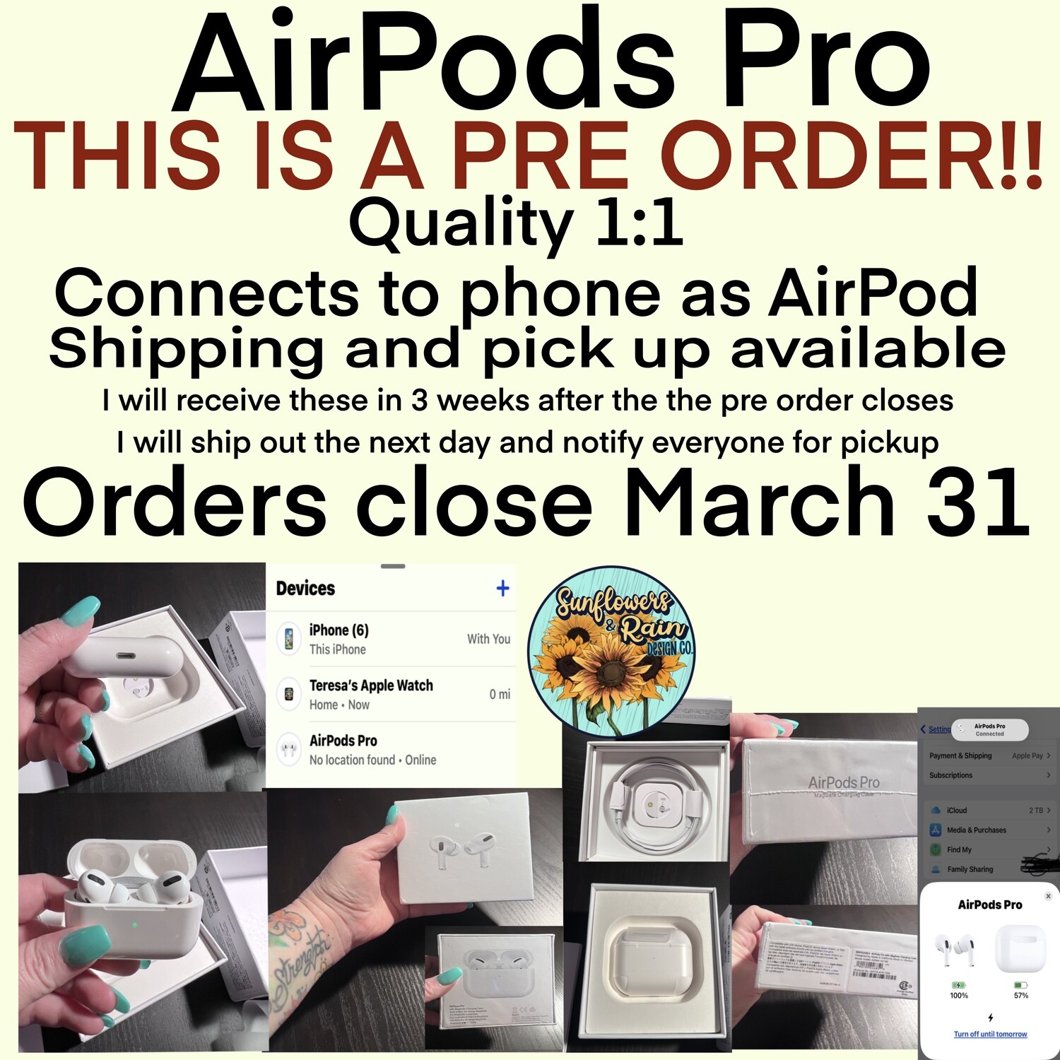 “AirPod pro” pre order