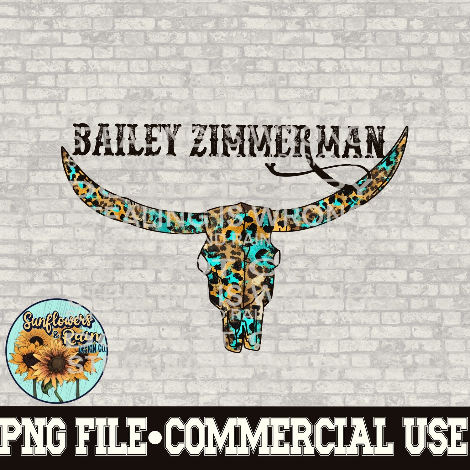 Zimmerman leopard print skullpng file  included  digital download, Sublimation design.
