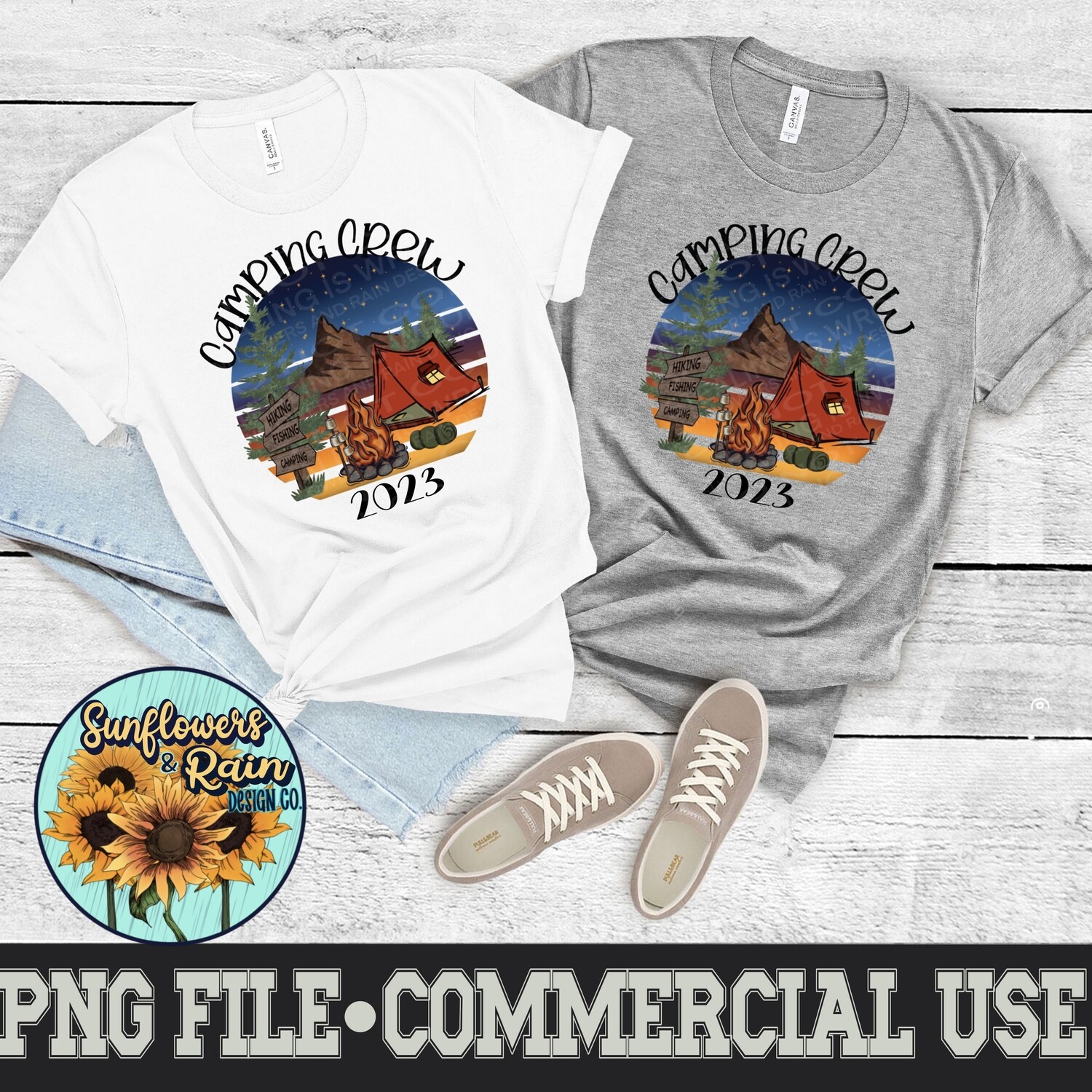 Camping Crew 2023 png files included  digital download, Sublimation design.