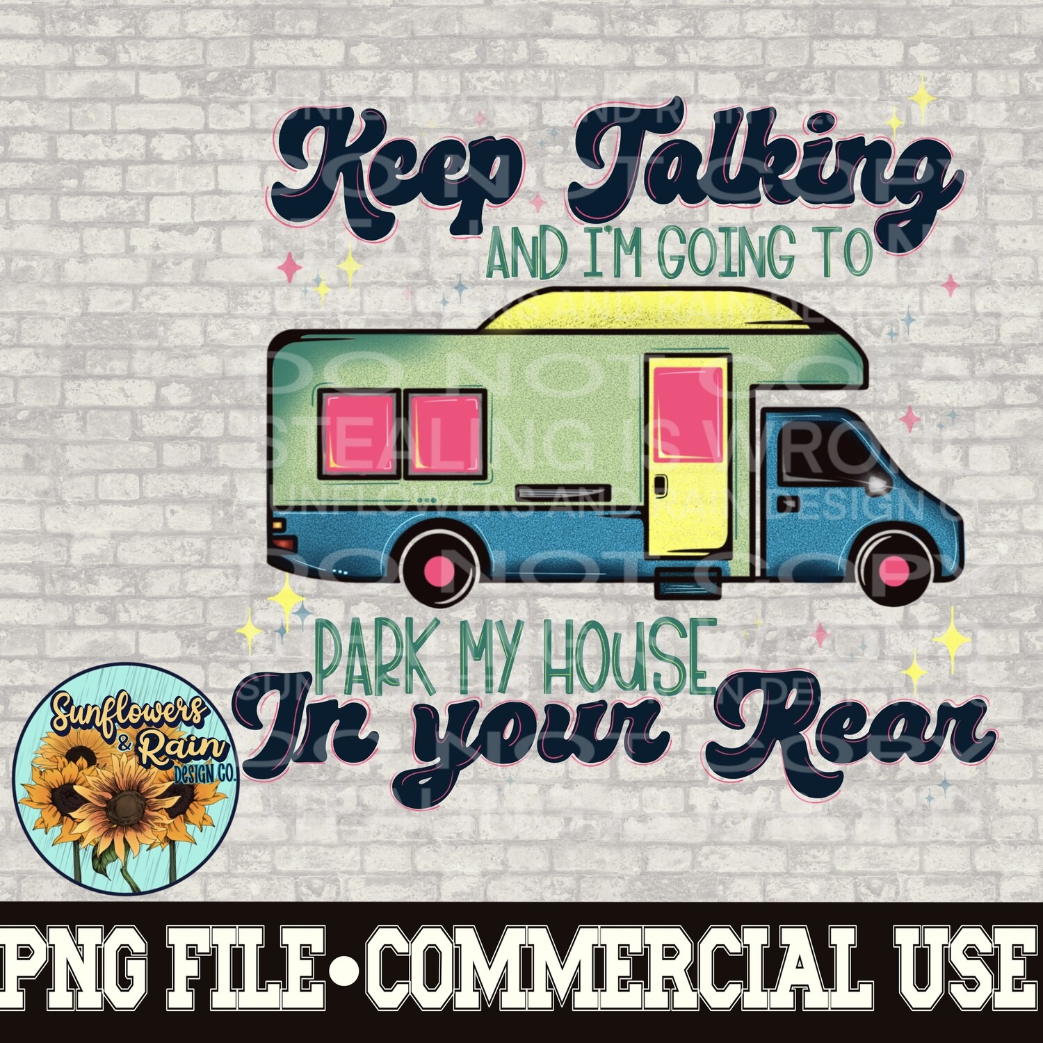 Funny RV/ camper png files included  digital download, Sublimation design.