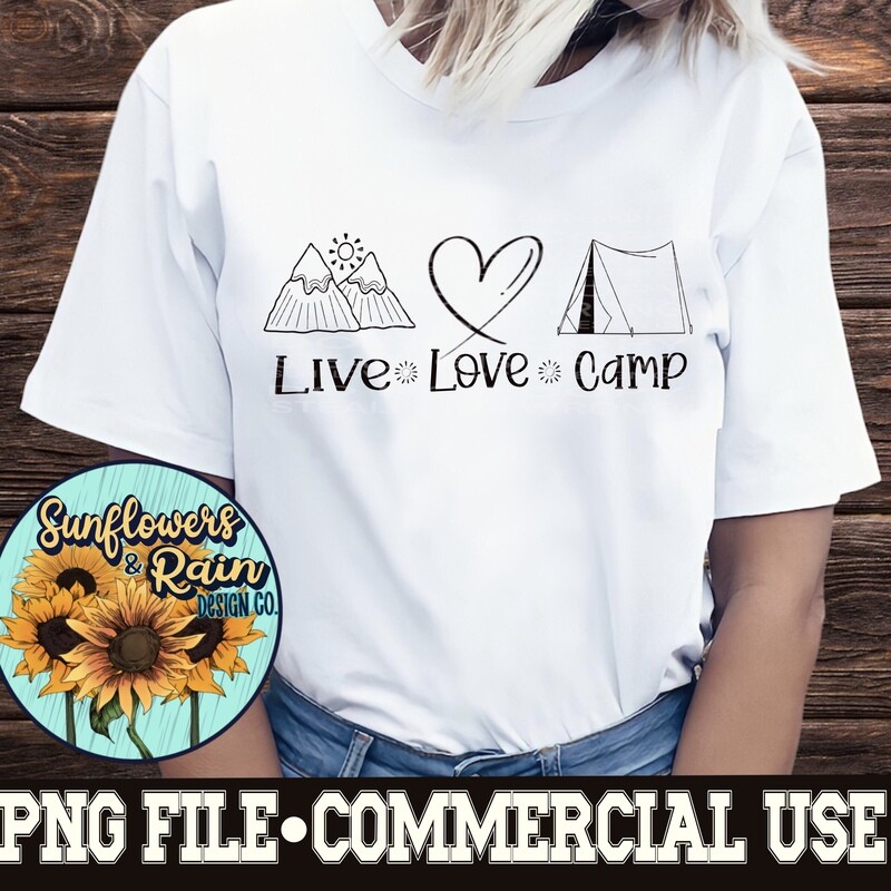 Peace Love Camp png file included  digital download, Sublimation design.