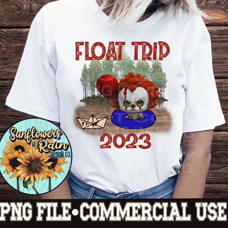 Float trip 2023 horror   png files included  digital download, Sublimation design.