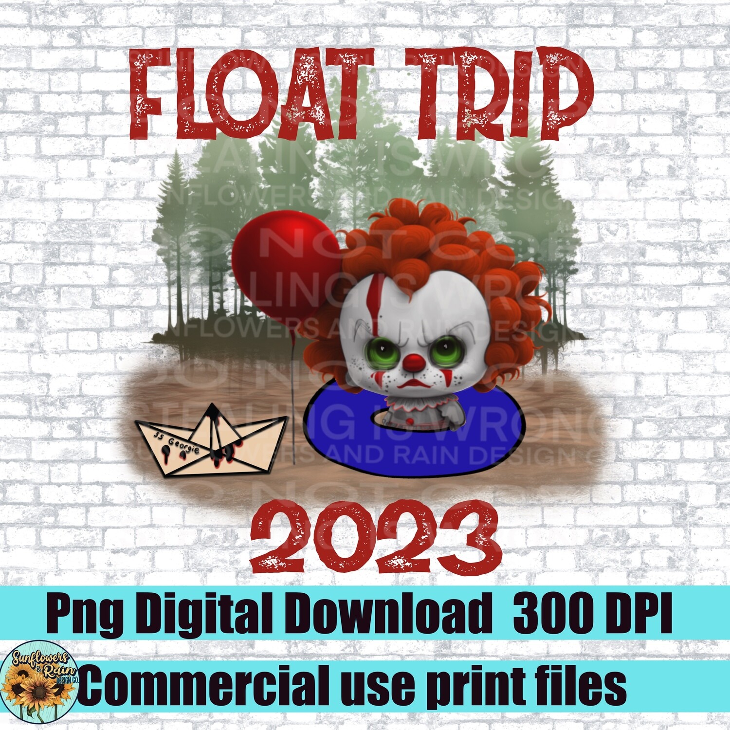 Float trip 2023 horror   png files included  digital download, Sublimation design.