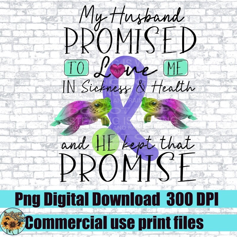 Purple Ribbon awareness. Husbands promise
