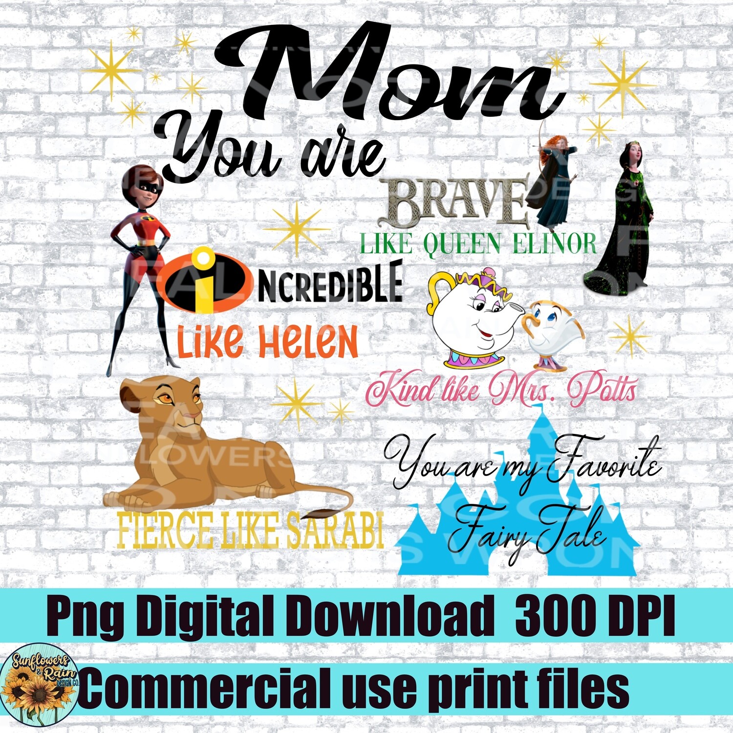Disney Mom png file for sublimation or Dtf. Digital download only