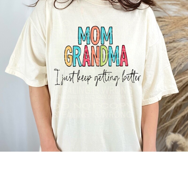 Mom grandma  png file for sublimation or Dtf. Digital download only