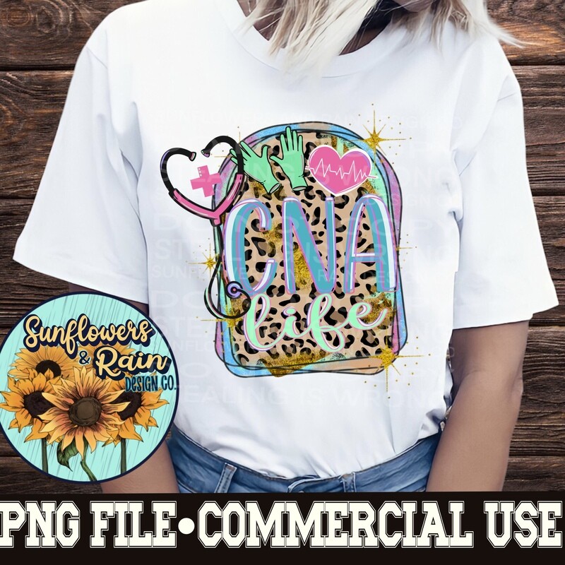 CNA  life png file for sublimation or Dtf. Digital download only