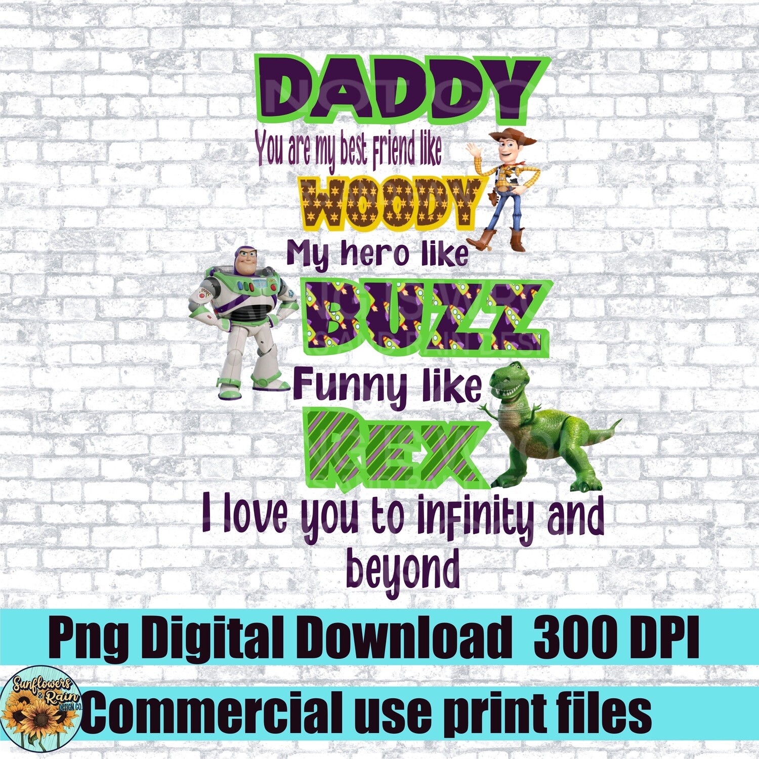 Toy Story Dad png  png file included  digital download, Sublimation design.
