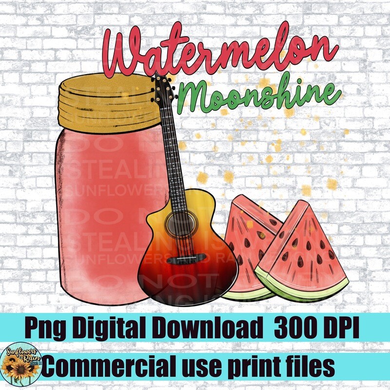 Watermelon moonshine   png file for sublimation and dtf. Digital download