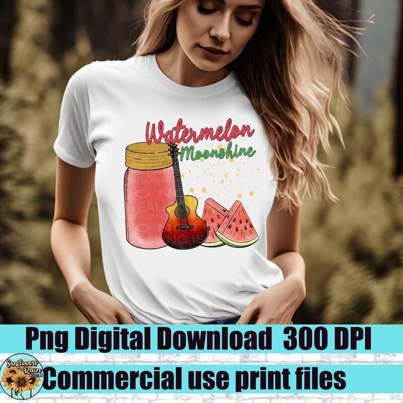 Watermelon moonshine   png file for sublimation and dtf. Digital download