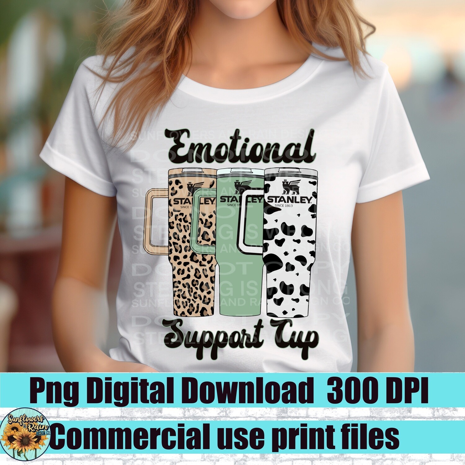 Emotional support cup png file for sublimation and dtf. Digital download