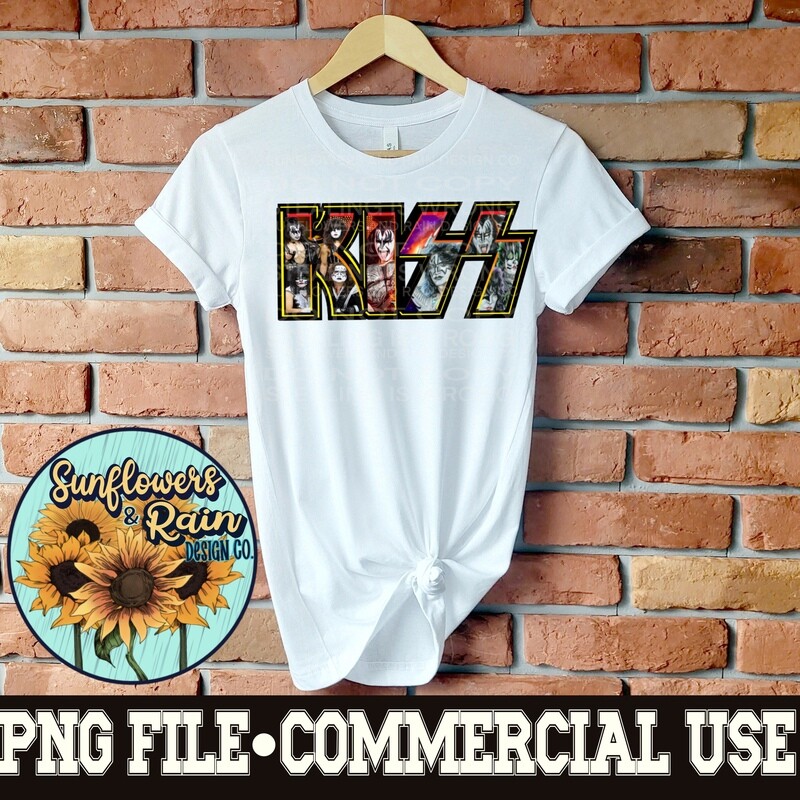 Kiss png file for sublimation and dtf. Digital download