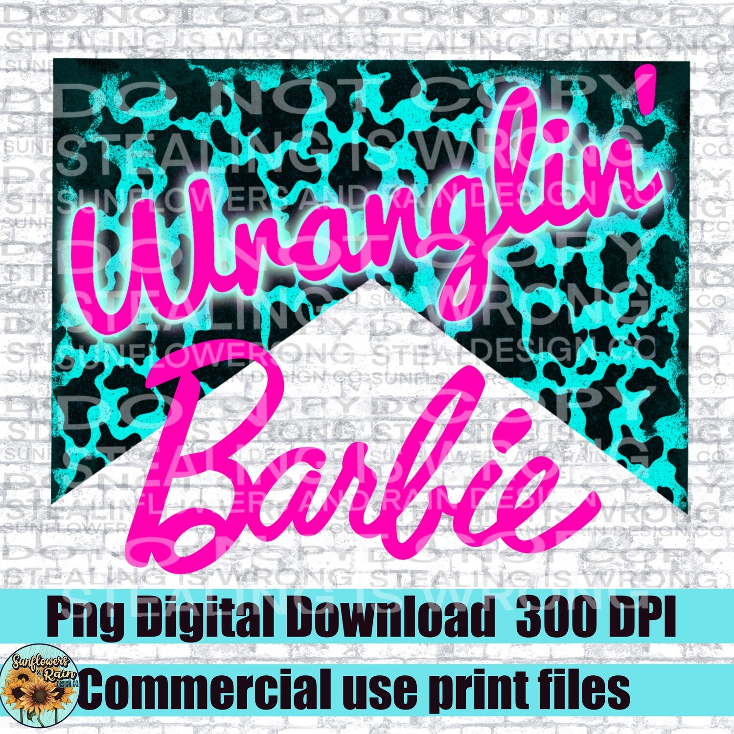 Wranglin Barbie  png file for sublimation and dtf. Digital download