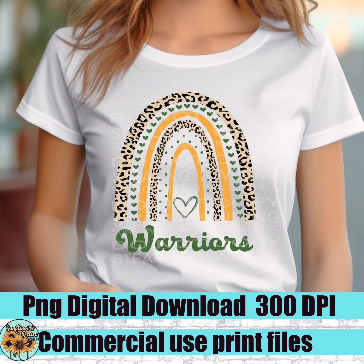 Warriors rainbow school design png file for sublimation and dtf. Digital download