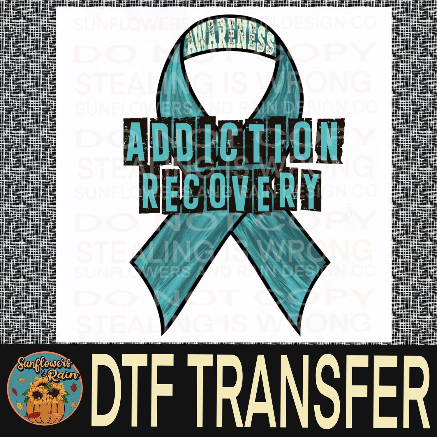 Addiction recovery Awareness    Dtf transfer.