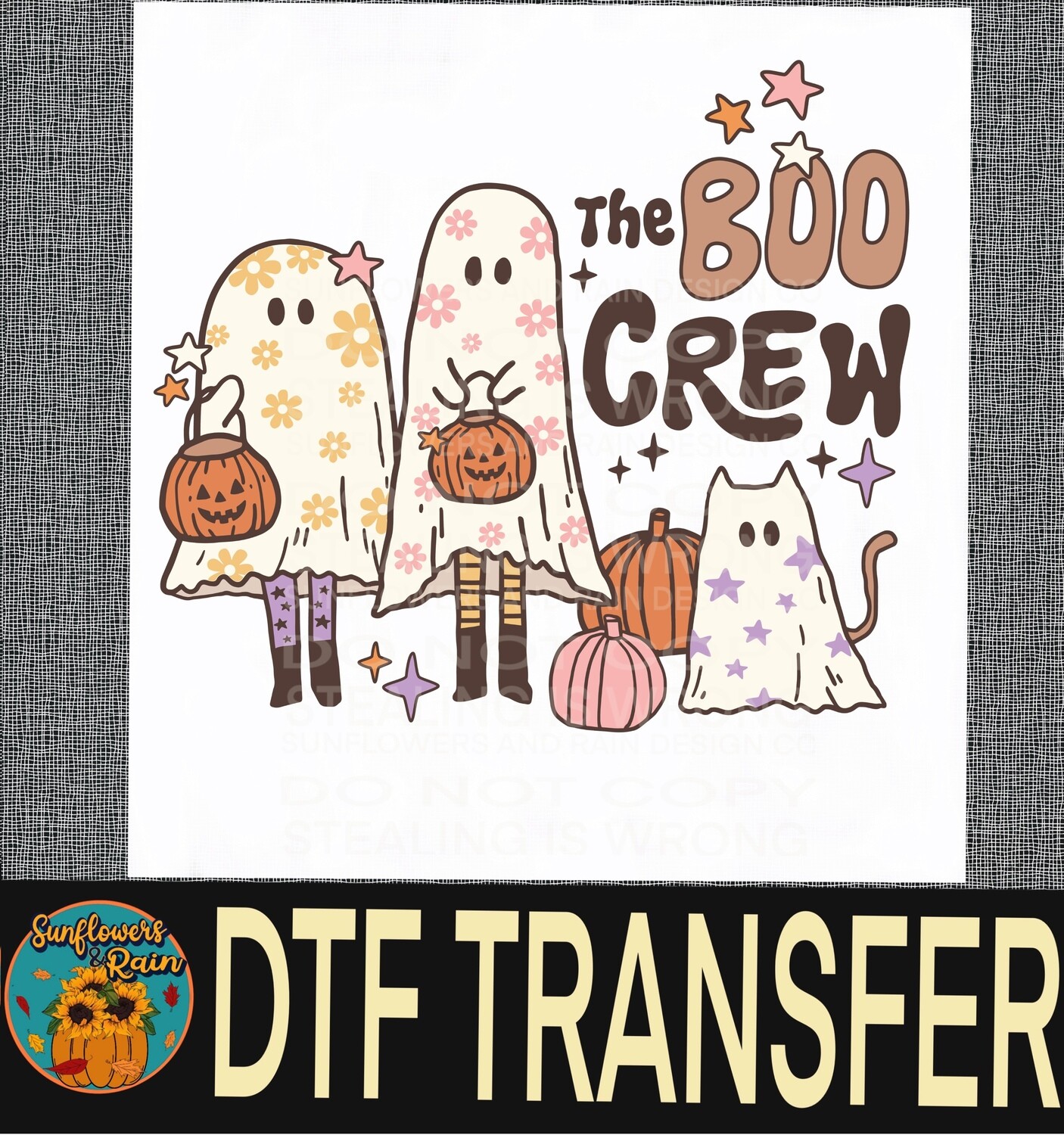 The Boo crew  Dtf transfer.