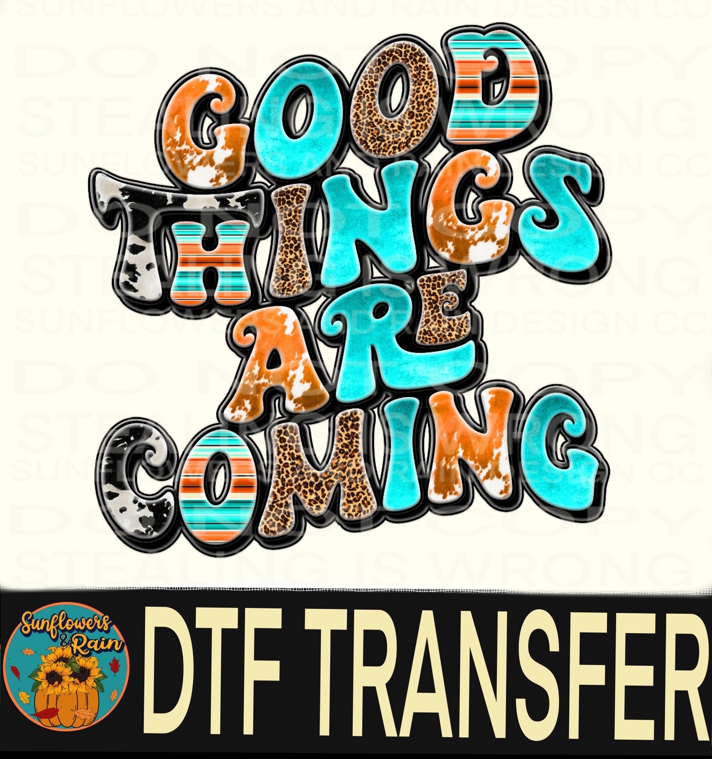 God things are coming  Dtf transfer.