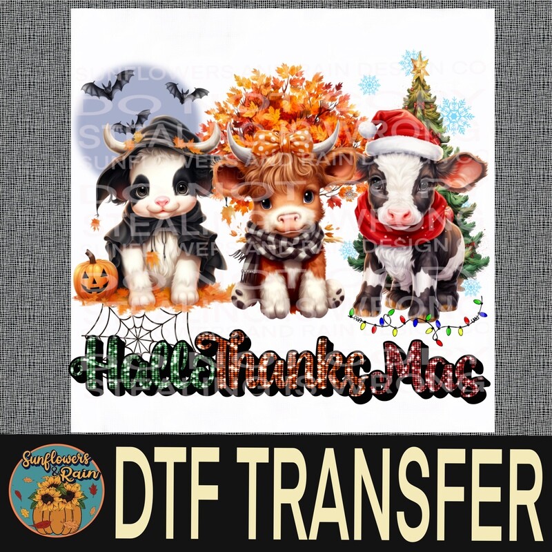 Hallothanksmas Dtf transfer