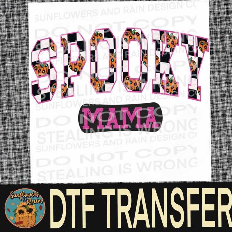 Spooky Mama Dtf transfer