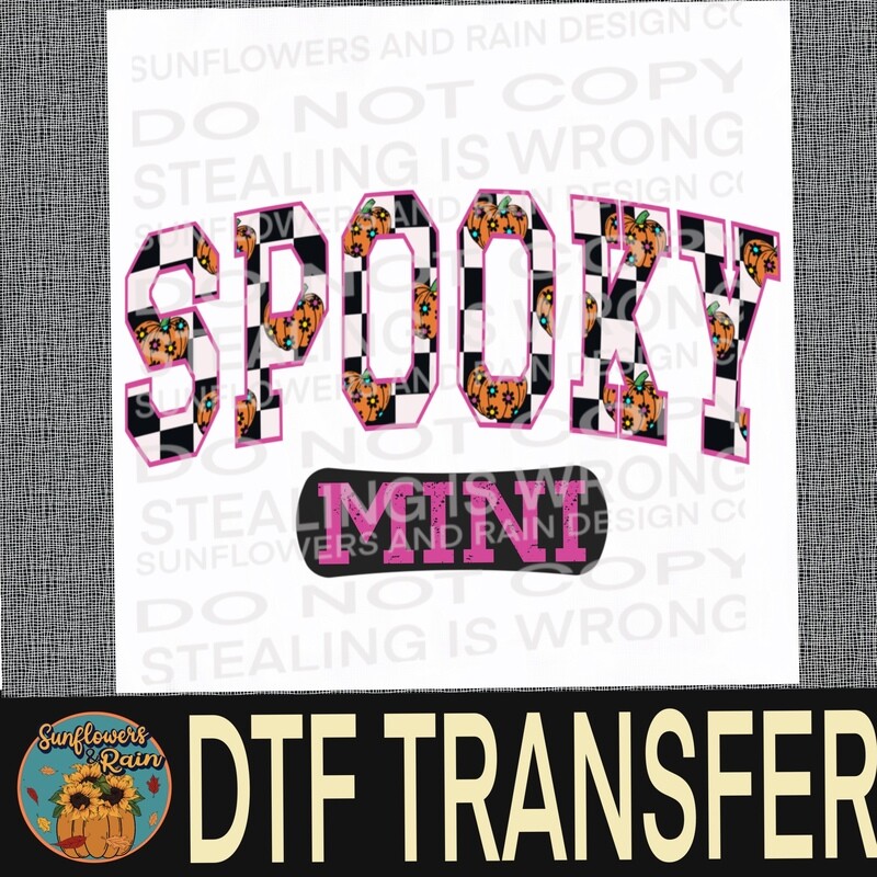 Spooky Mini Dtf transfer