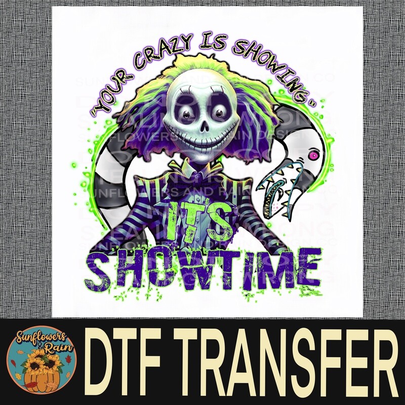Beetle juice Dtf transfer.