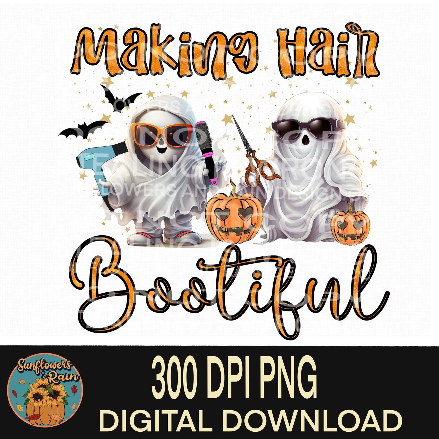 Making hair boo-tiful Png file for sublimation tshirts.