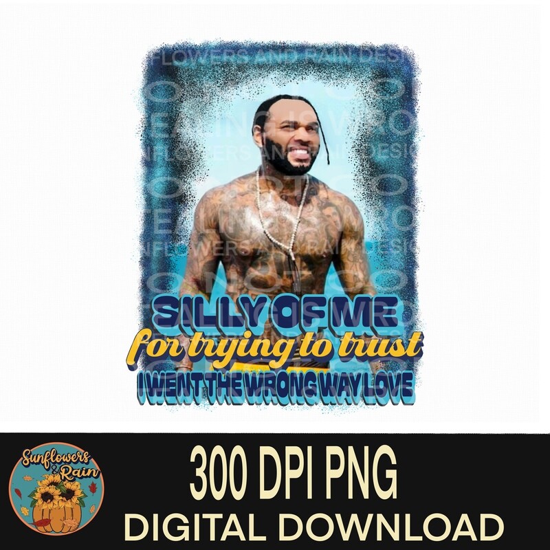 Kevin Gates Png file for sublimation tshirts.