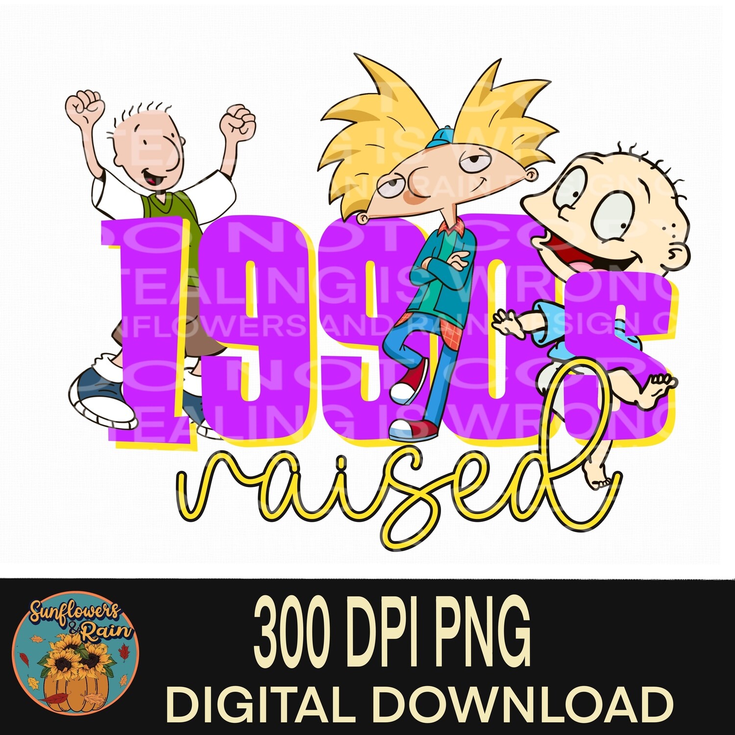 90s raised cartoons  png file for sublimation and dtf. Digital download