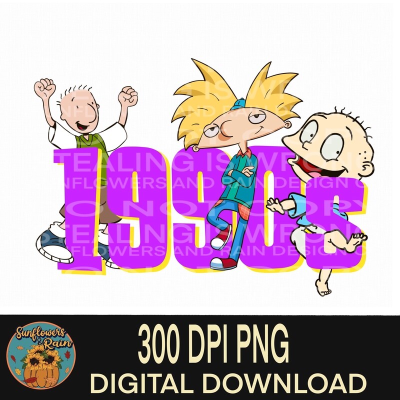90s cartoons  png file for sublimation and dtf. Digital download
