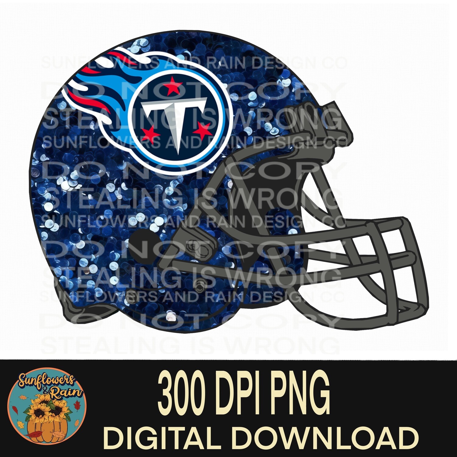 Titians helmet glitter png file included  digital download, Sublimation design.