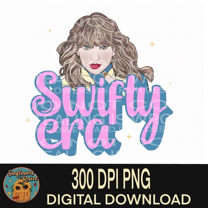 Swifty era png file for sublimation T-shirts.