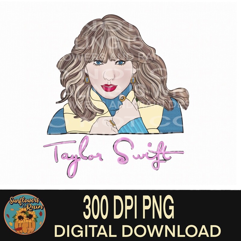 Taylor png file for sublimation T-shirts.