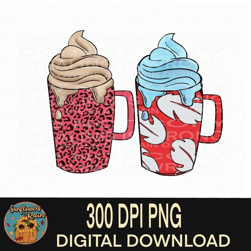 Coffee cup clip art bundle  Individual png files