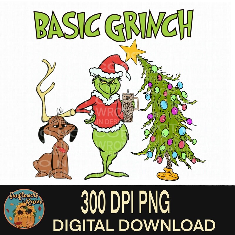 Basic grinch Dtf transfer.