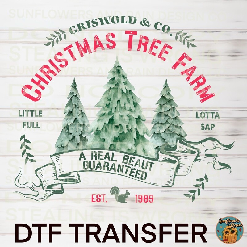 Griswold Christmas Christmas tree farm  Dtf transfer.