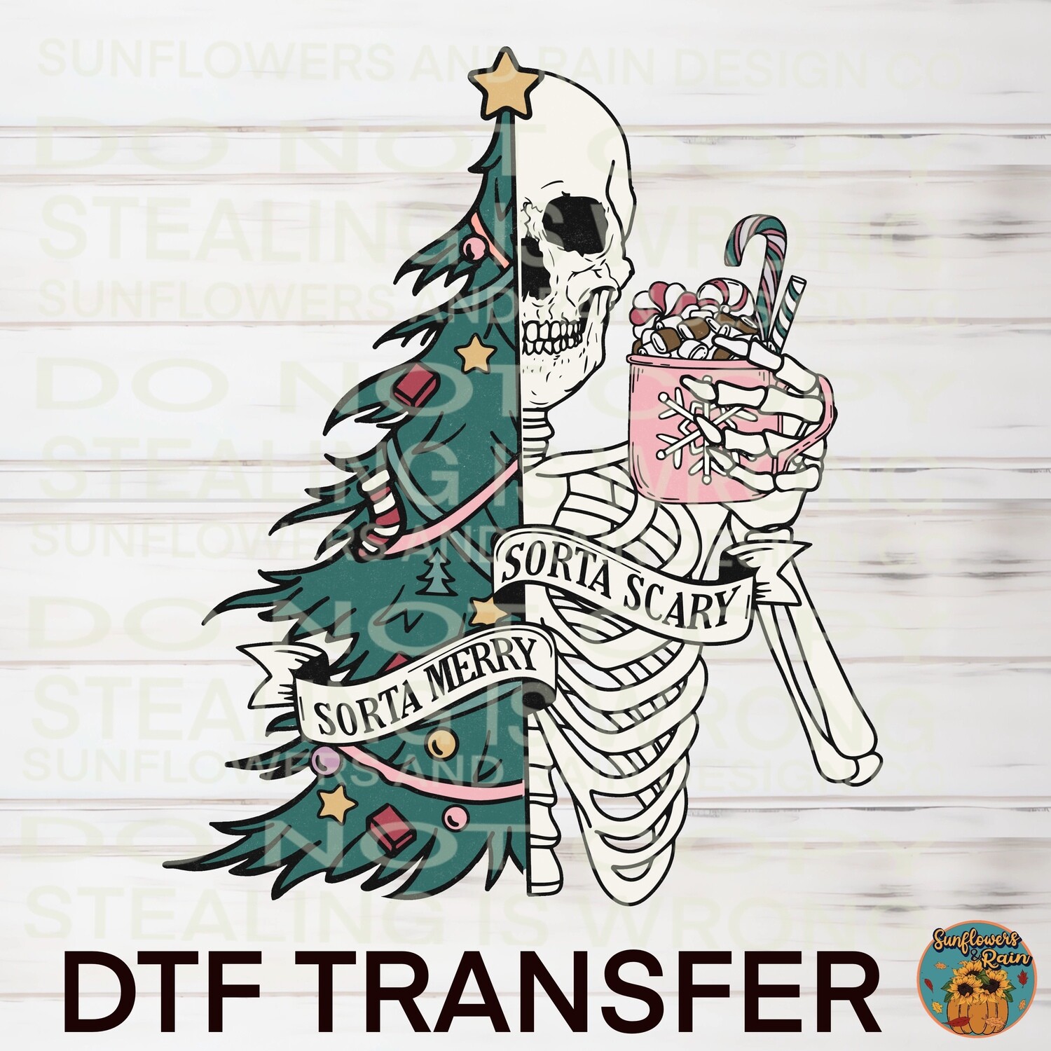 Kind of Merry kind of scary Dtf transfer.