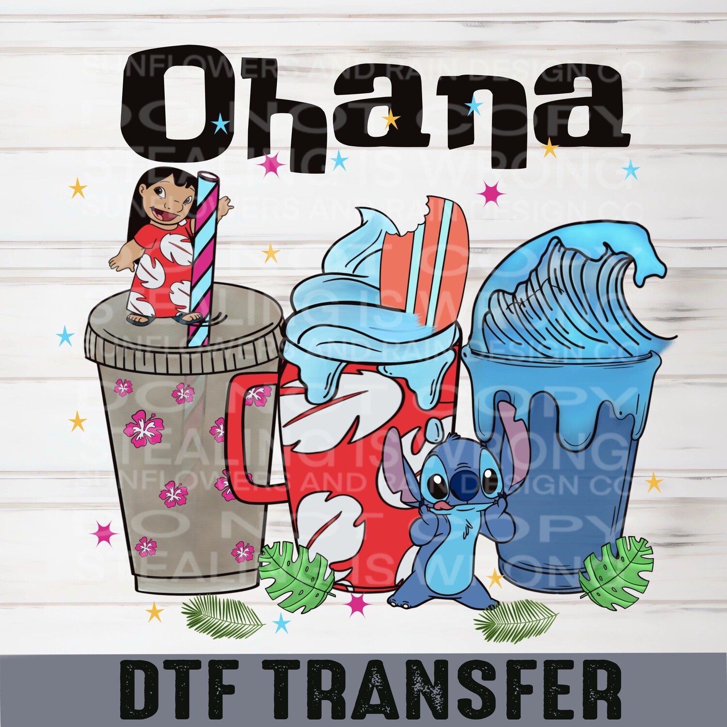 Ohana  Dtf transfer.