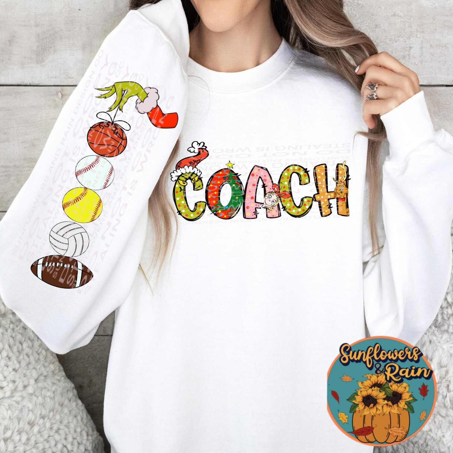Grinch Coach png. Grinch png. 9 individual elelments included Sports png. Christmas png. Png file for sublimation shirts. Digital download.
