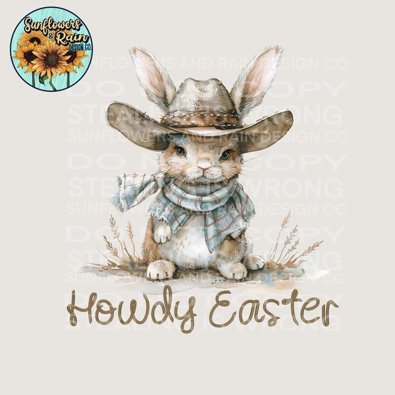 Howdy Easter png file digital download, Sublimation design.