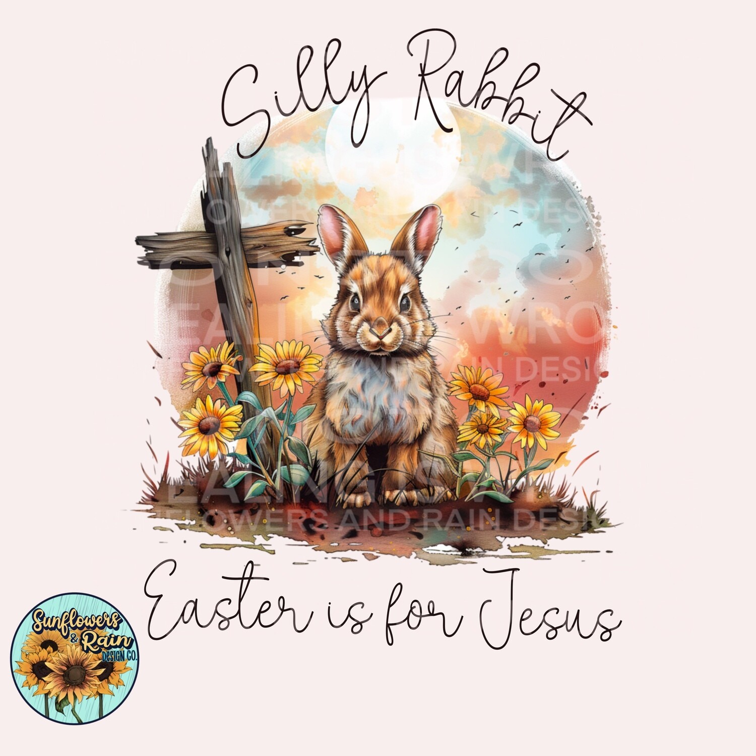 Silly rabbit, Easter is for Jesus png file digital download, Sublimation design.